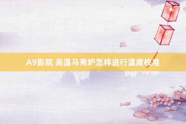 A9影院 高温马弗炉怎样进行温度校准