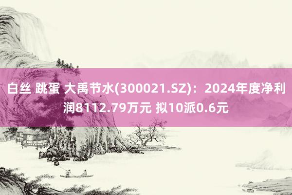 白丝 跳蛋 大禹节水(300021.SZ)：2024年度净利润8112.79万元 拟10派0.6元